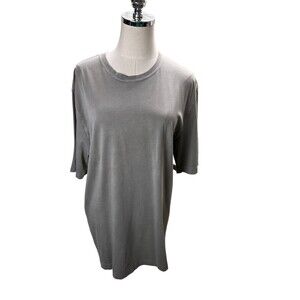 Mod O Doe Top Women's Size Medium Gray 100% Cotton